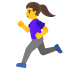 🏃‍♀️ woman running display on Google